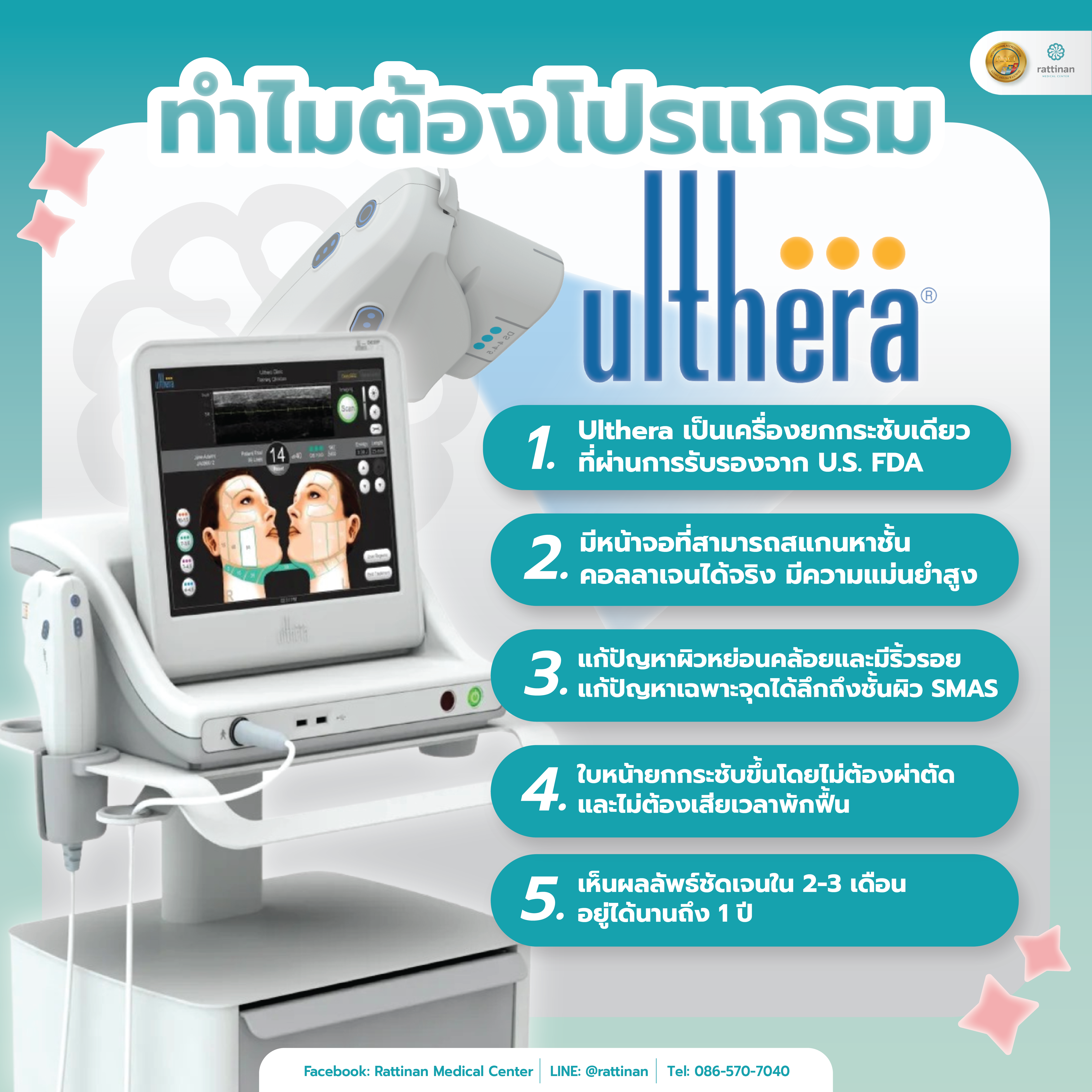 ทำไมต้องโปรแกรม ulthera